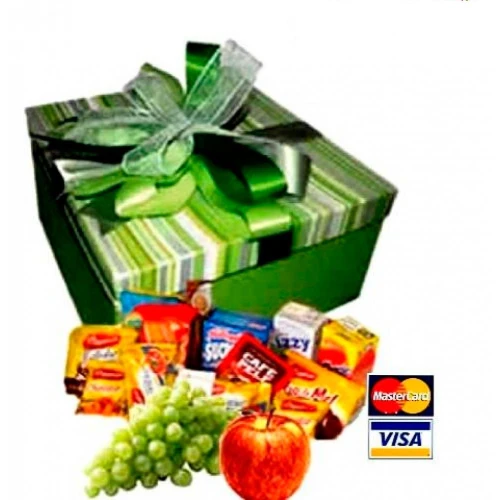 Cesta de Café da Manhã Na Caixa