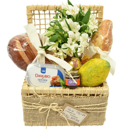 Cesta de Café da Manhã Saudável 