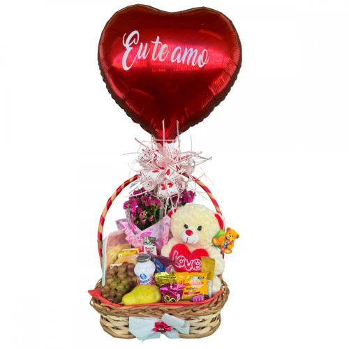 Cesta Romântica com Amor e Pelúcia